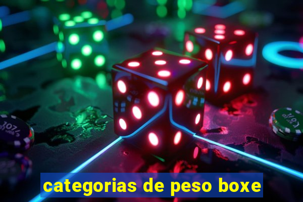 categorias de peso boxe